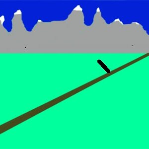 Bergweg rein raus