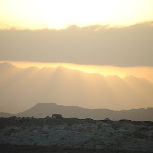 Sonnenuntergang in der Wüste