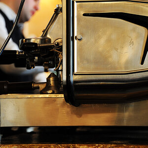 Making of cappuccino