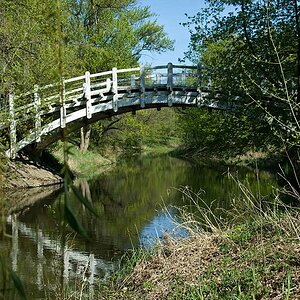 Bruecke im Stadtperk Magdeburg