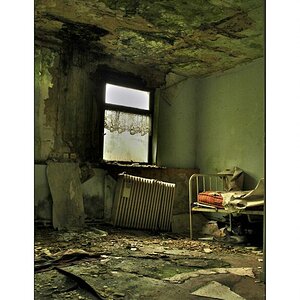 marodes Krankenzimmer in einem anderen Kloser in Belgien
