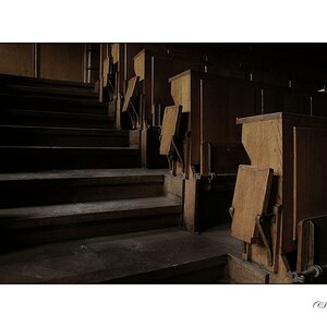 Hörsaal Treppenaufgang