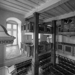 Schlosskirche Hadamar Innenraum sw
