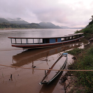 Mekong bei Luang Prabang am Morgen