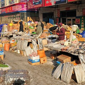 Markt in Huanan,
Marktstand
(9822)