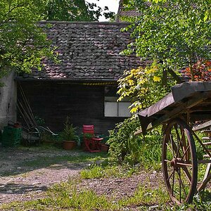 Hinterhof des ehemaligen Grundbuchamts Laufenburg (Schweiz), heute ist dort ein caritatives Projekt untergebracht

comp DSC 7835 web