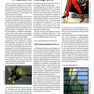Pressebericht DVF journal 5 2010 PB Fototage 2 klein
