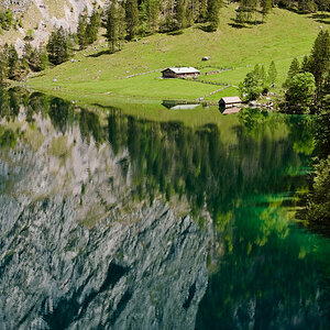 Die Fischunkelalm am Obersee.