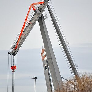 Schwimmkran der Bremer BLG im Neustädter Hafen