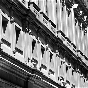 Florenz Fassade der Uffizien