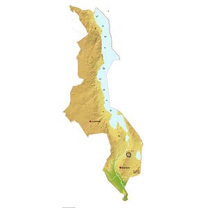 Lage des Zomba Plateaus im Süden Malawis
200 Malawi only