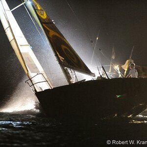 Nachtankunft der ersten Teilnehmer der Transat AG2R Regatta 2010 in St. Barth