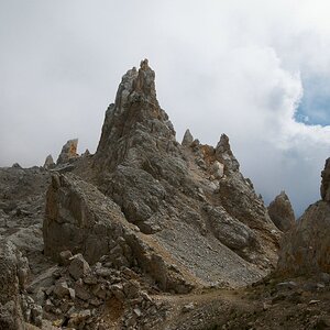 Dolomitenlandschaft bei der Gamsstallscharte im Latemar