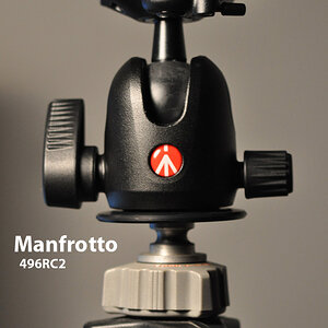Manfrotto 496RC2 Kugelkopf mit Schnellwechselplatte