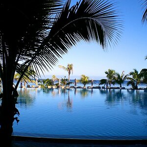 Der Hotelpool. Kein einziges mal betreten.