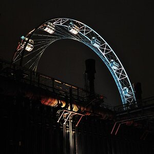 Riesenrad bei Nacht