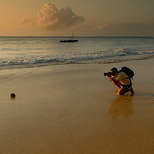 Photographer in action
