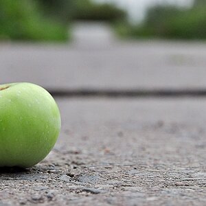der grüne Apfel