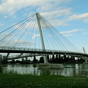 Passerelle   Füßgängerbrücke Straßburg