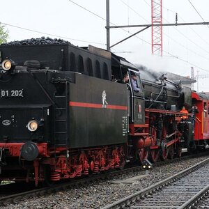 01 202 Pacific mit dem Sonderzug in Rorschach CH