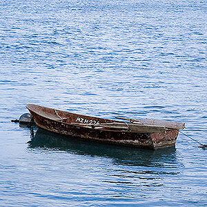 Altes Boot im Ruhestand