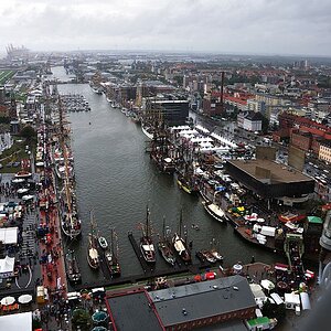 Neuer Hafen von oben
