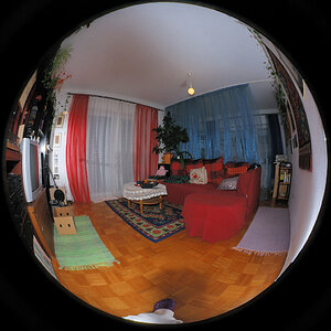 Innenraum-Foto mit meinem selbstgebastelten zirkularen DX-Fisheye.