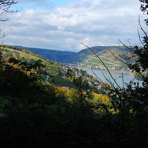 Blick von der Burg Sooneck in das Mittelrheintal