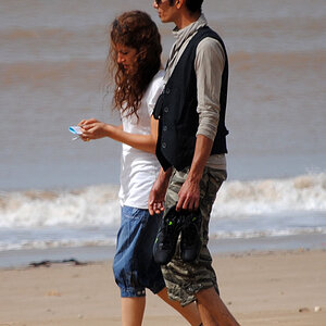 Couple on the beach of Essaouira
