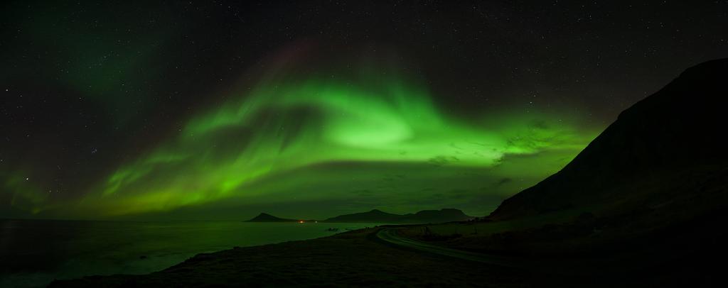 1 Krossnes Polarlicht Panorama