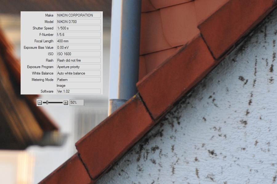 200mm am 70-200 VR II + TC2 (50% Verkleinerung)