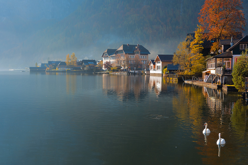 2131021 0615 Morgensonne Hallstatt