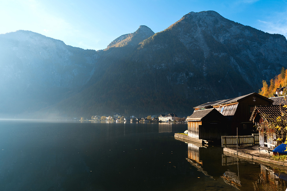 2131021 71K 0585 Morgensonne Hallstatt 1080