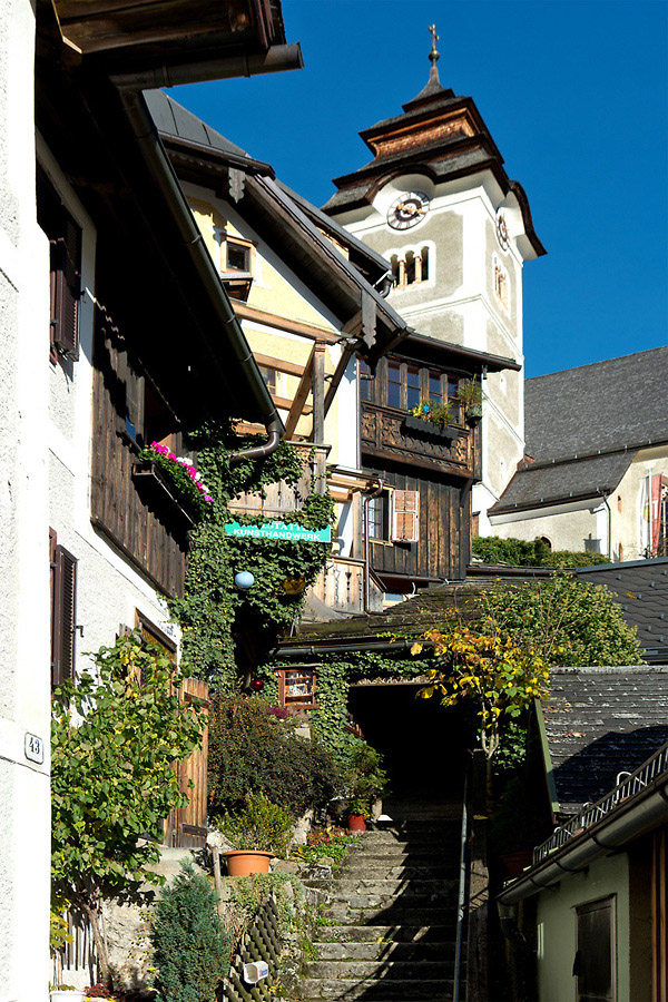 2131021 71K 0632 Häuser Hallstatt 1080