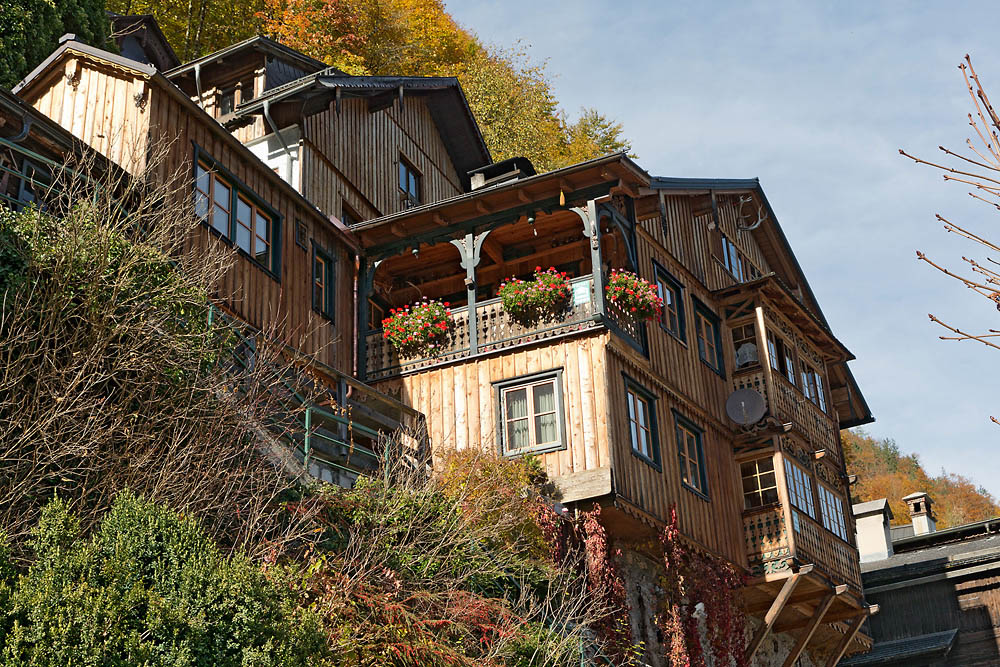 2131021 71K 0675 Häuser Hallstatt 1080