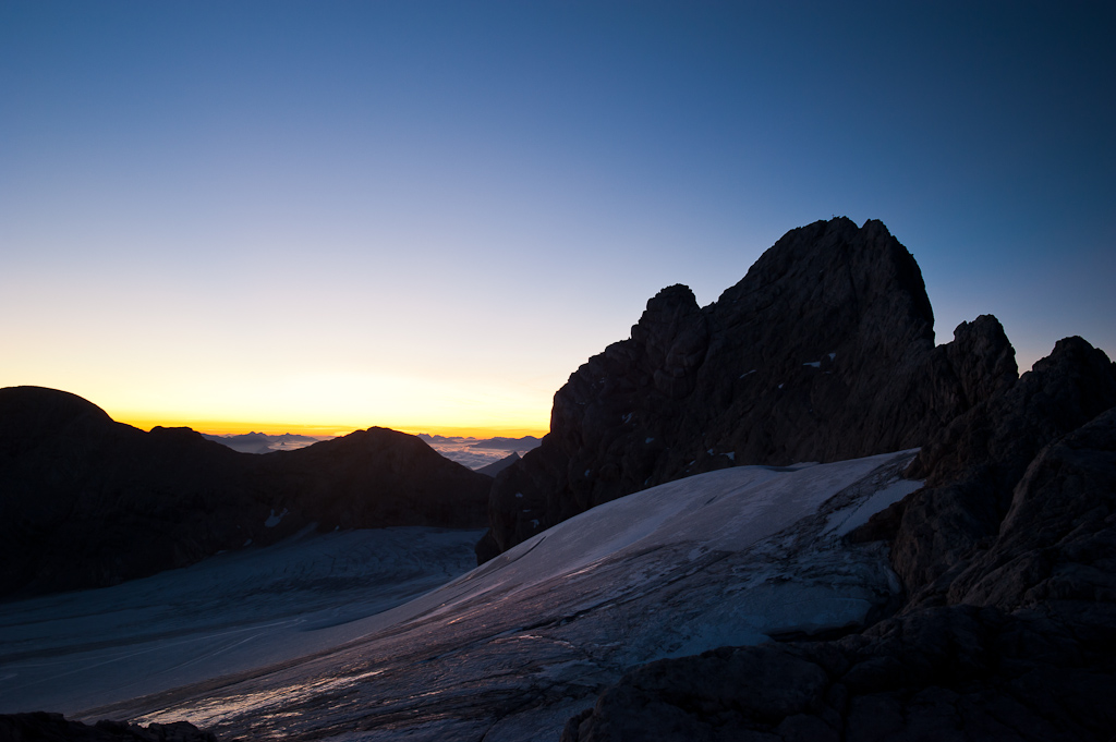 36 Morgenrot über dem Gletscher