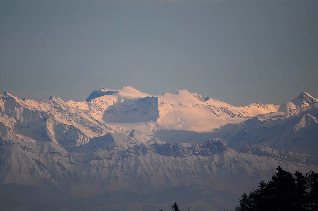500mm vom Balmberg(CH), 120Km entfernte Alpen ji
