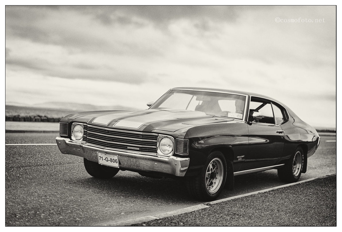 71 Chevelle bw