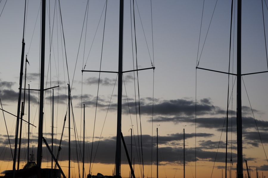abend hafen