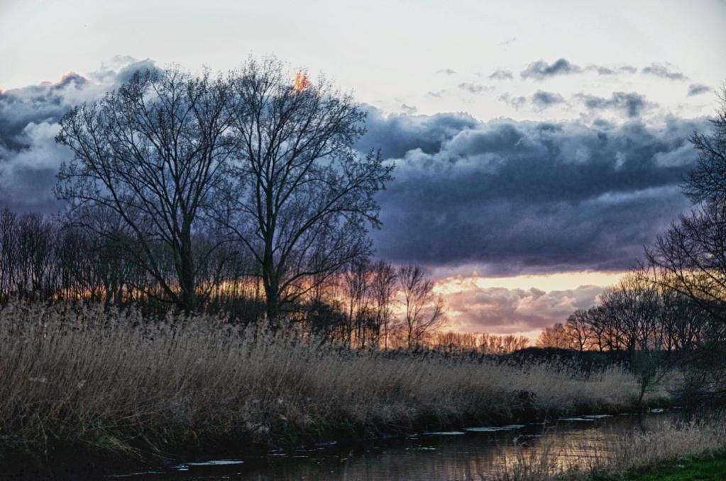 Abendrot an der Niers