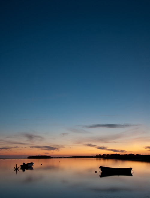 Abendstimmung in Orth auf Fehmarn.