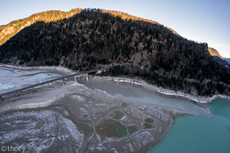 Abgelassener Sylvenstein Stausee