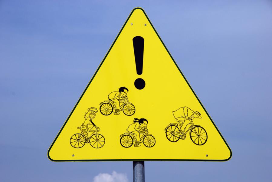 achtung flotte radler