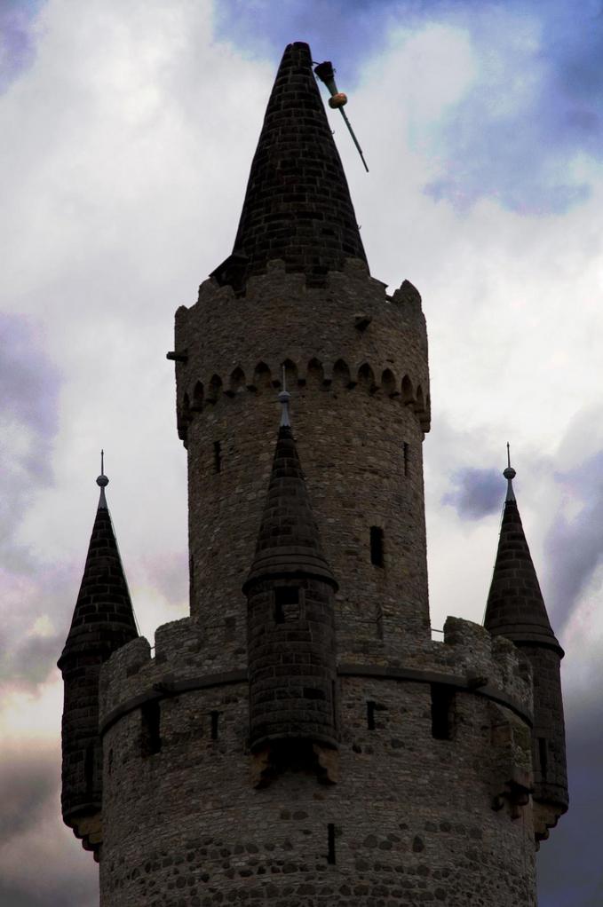Adolfsturm in Friedberg von Sturmtief Xynthia beschädigt (28.02.10)