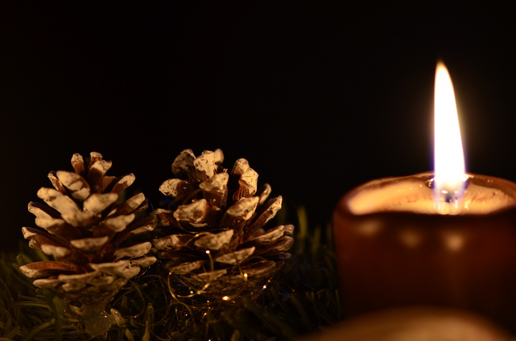 Adventskranz 3 makro