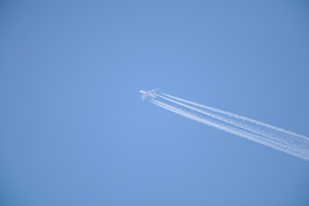 Airbus über Usedom