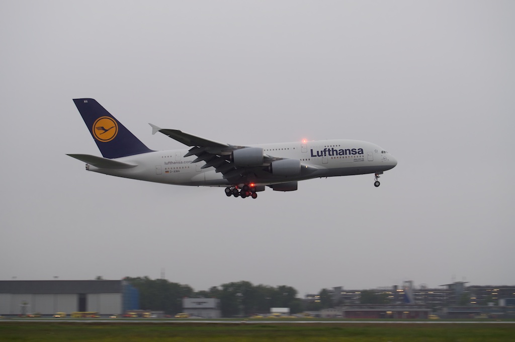 Airbus A380, erster "Besuch" in Nürnberg