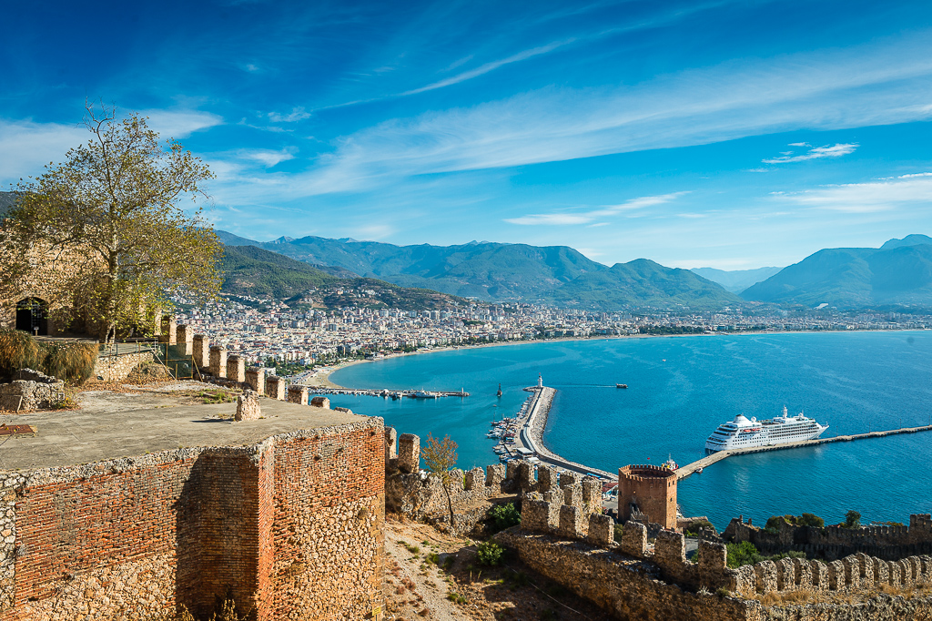 Alanya Blick auf Hafen