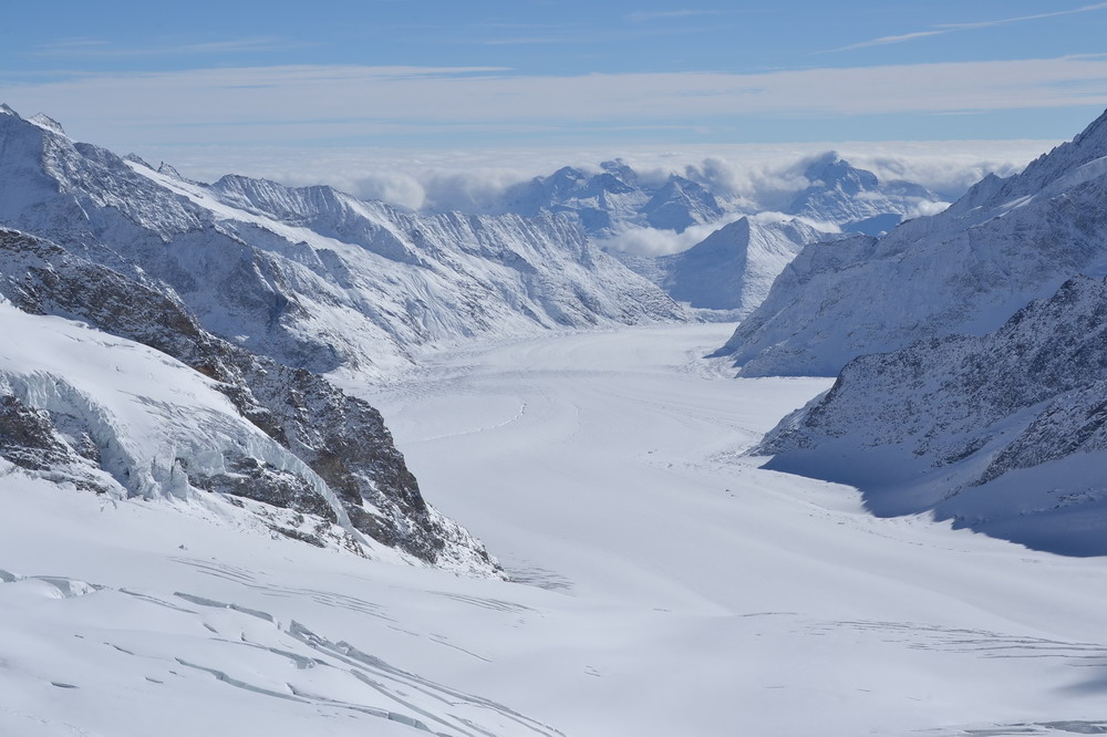 Aletschferner man sieht 14,3 km