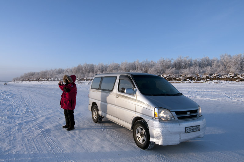 Allradfahrzeug für den Oymyakon Trip